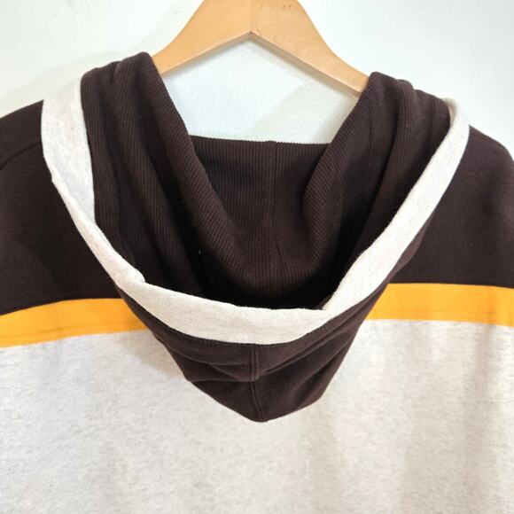 New Boston Bruins '47 Brand Centennial Early Years Script Lacer Hoodie Size L - Picture 5 of 13